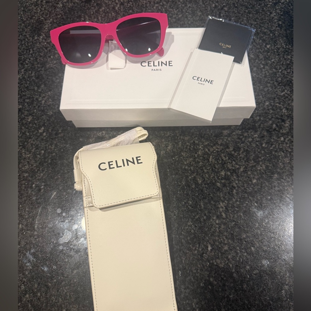 NWT! Never Used! Celine Monochroms 03 56MM Square Sunglasses